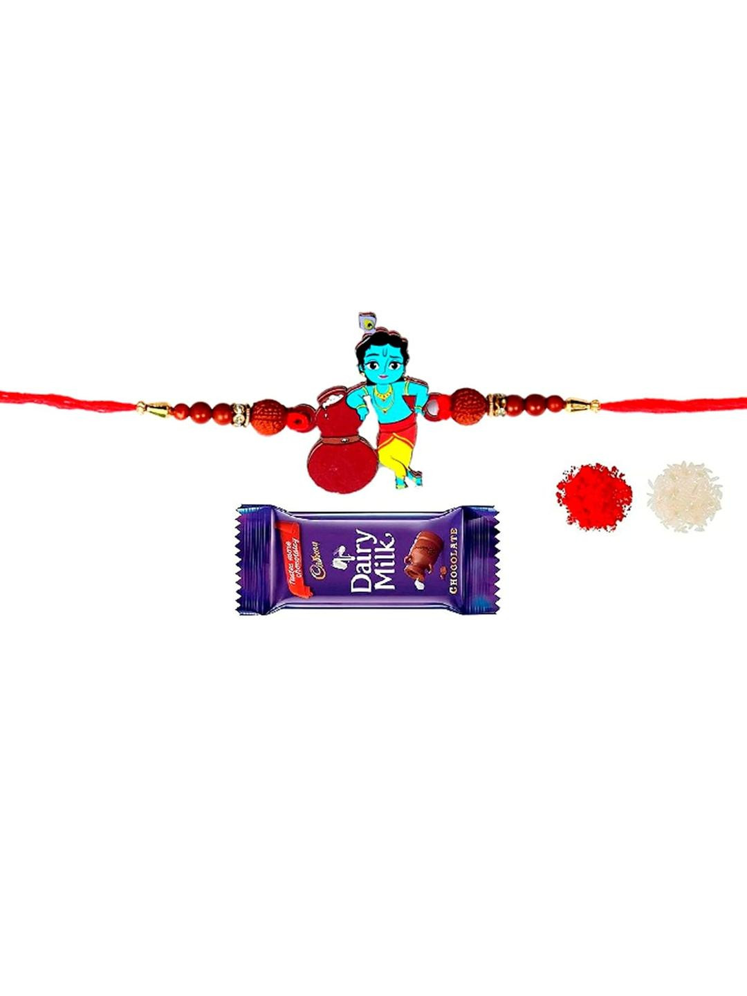 VR Creatives Kids Bal Krishna Rakhi with Chocolate