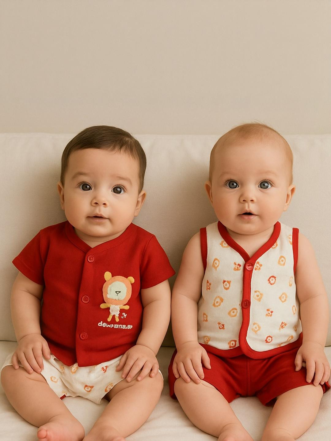 Goyoku Kids-Unisex  Cotton Blend Clothing Set