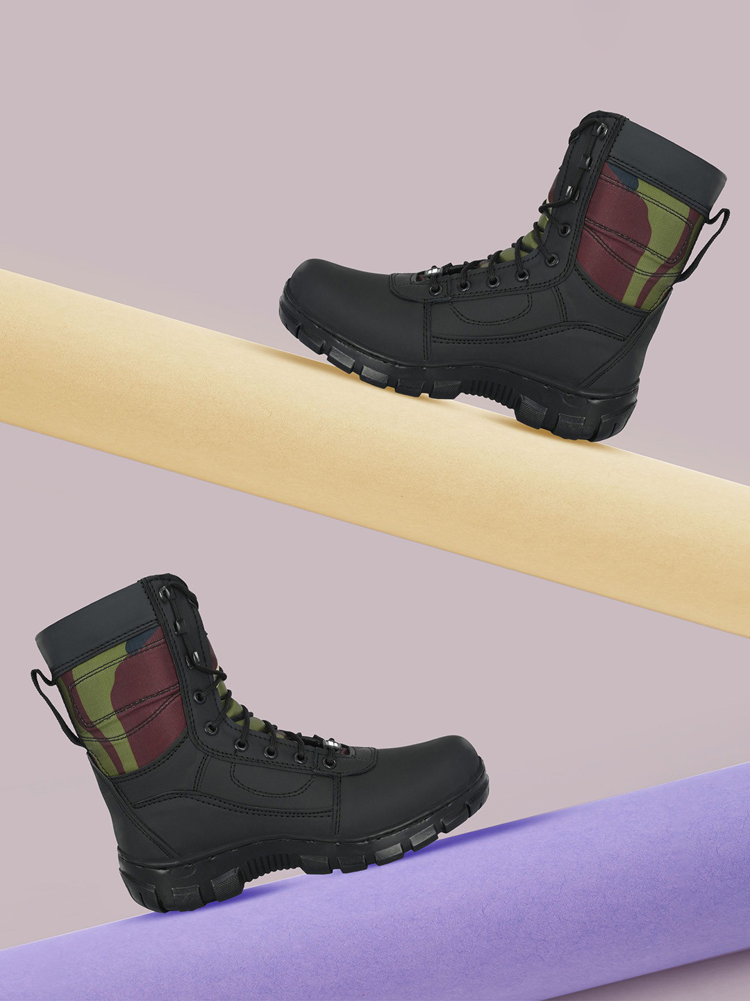 omee gold Men Camouflage Military Army Tactical Combat Boots