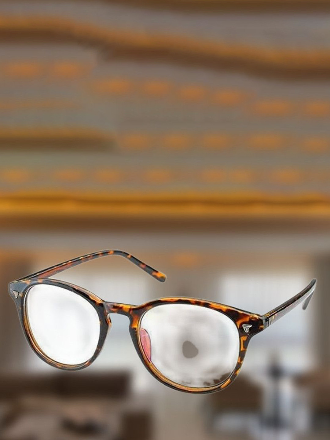 SPADEACES Unisex Abstract Square Plastic Full Rim Oval Frame