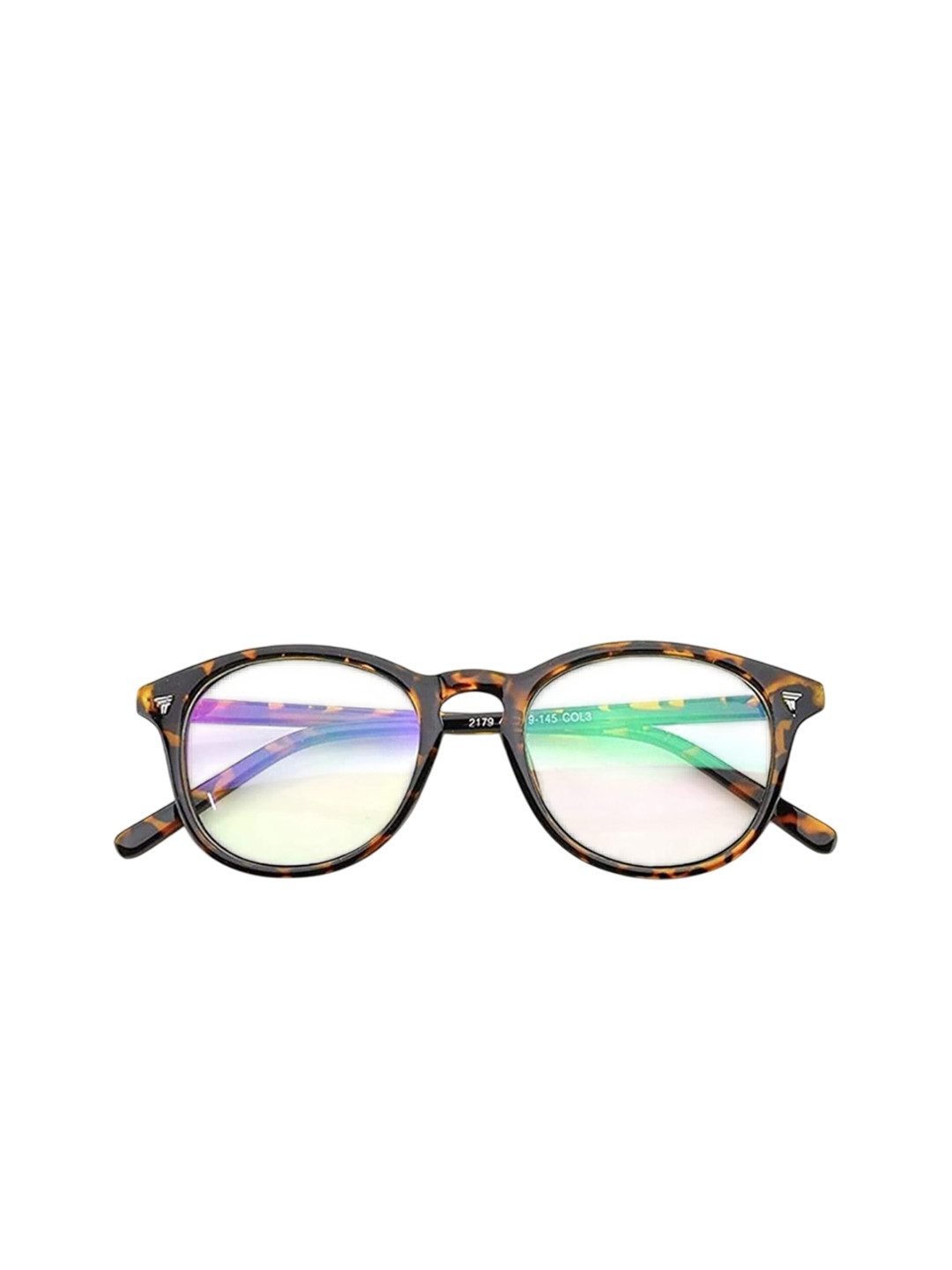 SPADEACES Unisex Abstract Oval Plastic Full Rim Oval Frame