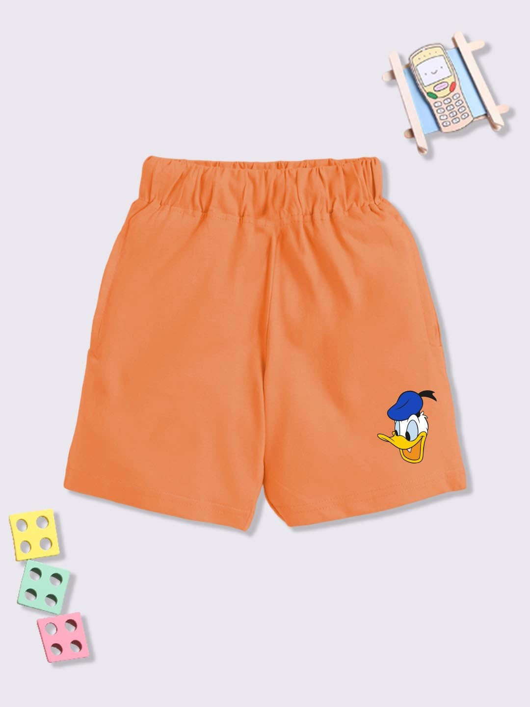 YK Disney Boys Donald Duck Printed Cotton Shorts