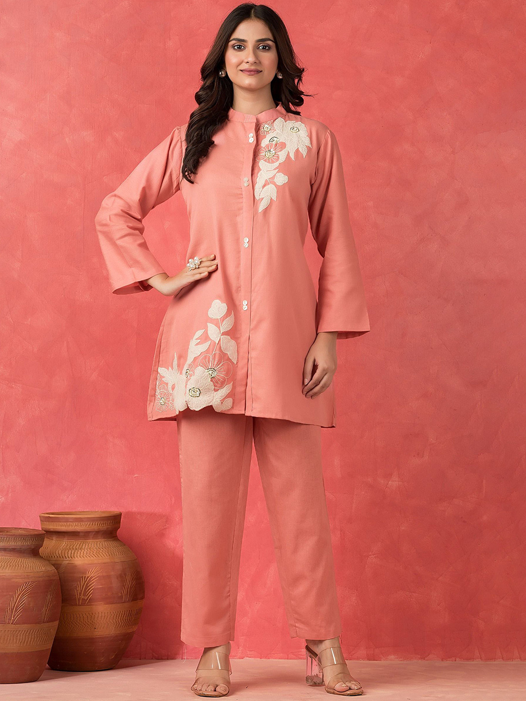 AUTUMN LANE Women Sabhya Crayola Applique Co-ord Set