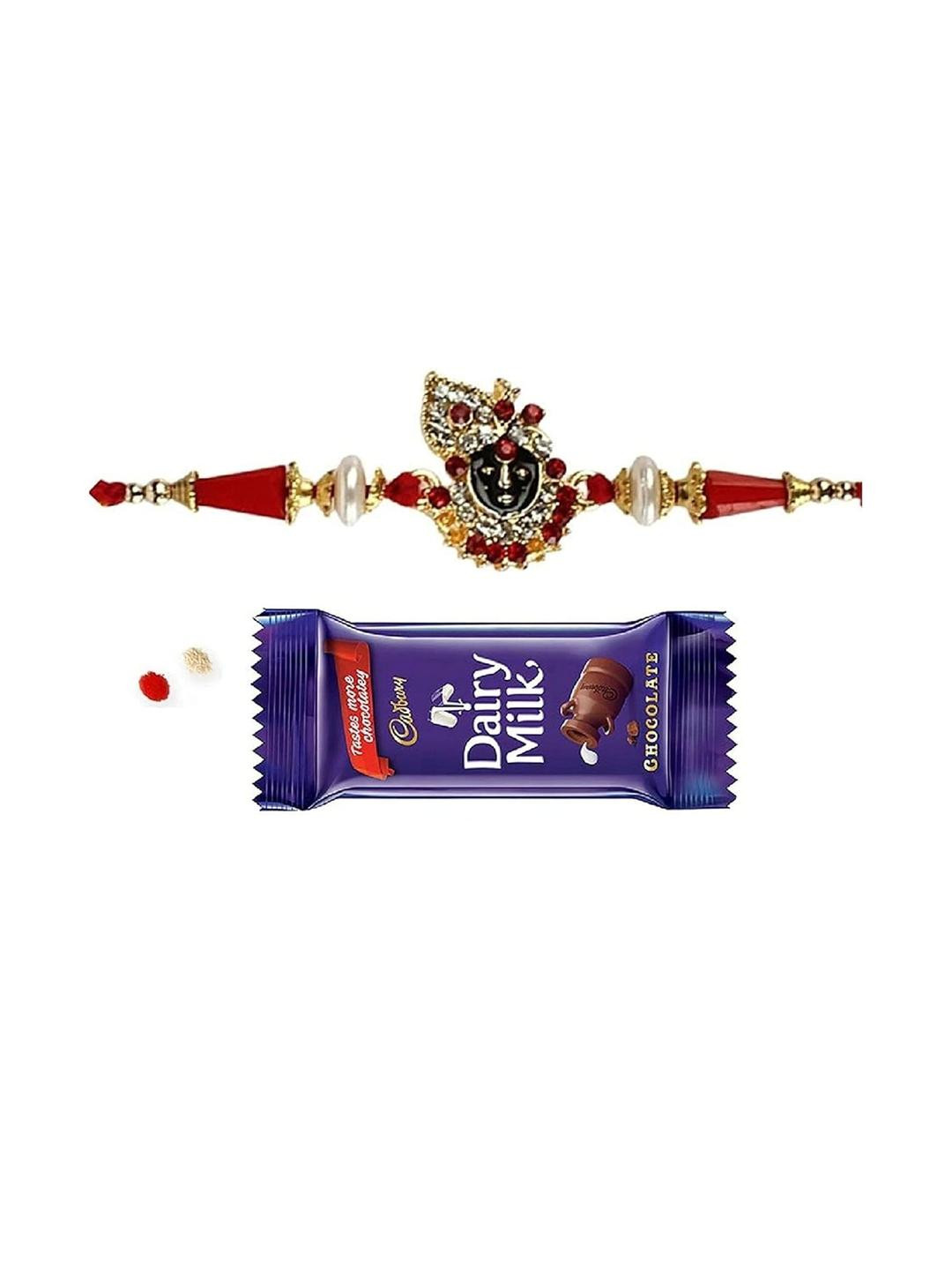 VR Creatives Khatu Shyam Rakhi With Chocolate
