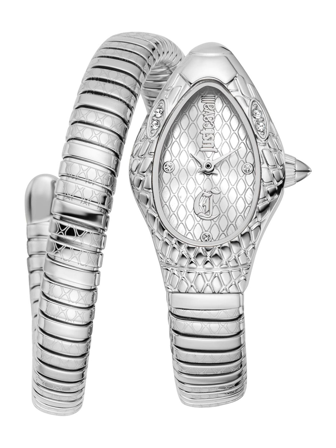 Just Cavalli Vetra Women Embellished Dial & Wrap Around Straps Analogue Watch JC1L373M1015