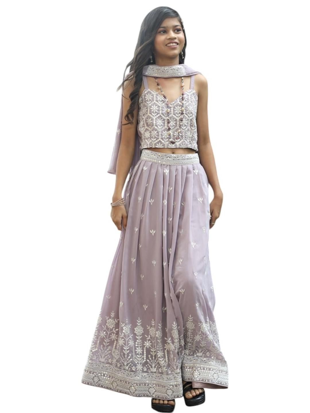 DIGILINE Girls Embroidered Polyester Clothing Set