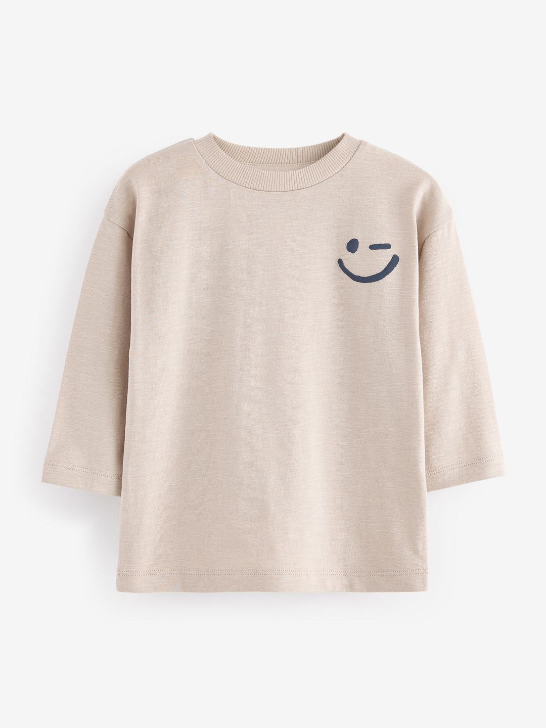 NEXT Boys Drop-Shoulder Sleeves Cotton T-shirt