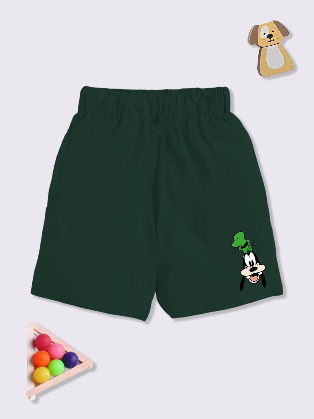 YK Disney Boys Goofy Printed Cotton Shorts