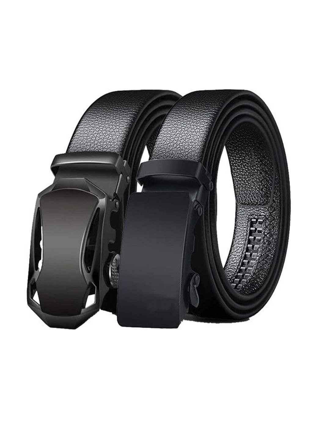 SHOPGLOBAL Men Pack of 2 Textured Belts