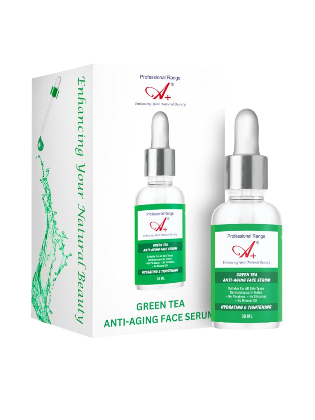 A+ Professional Range Green Tea Anti Aging Serum - 30 ml