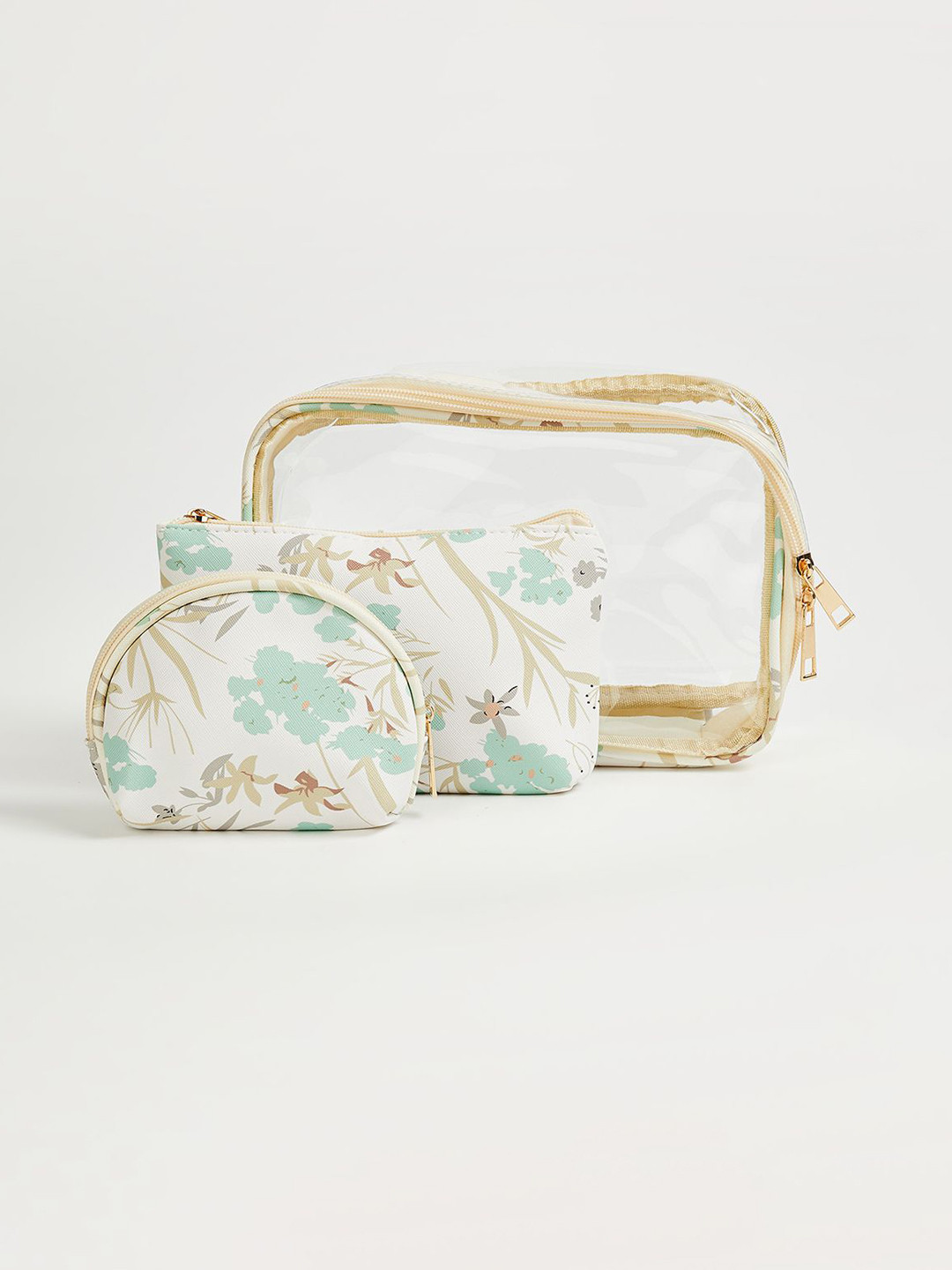 max Set Of 3 Textured Pouches