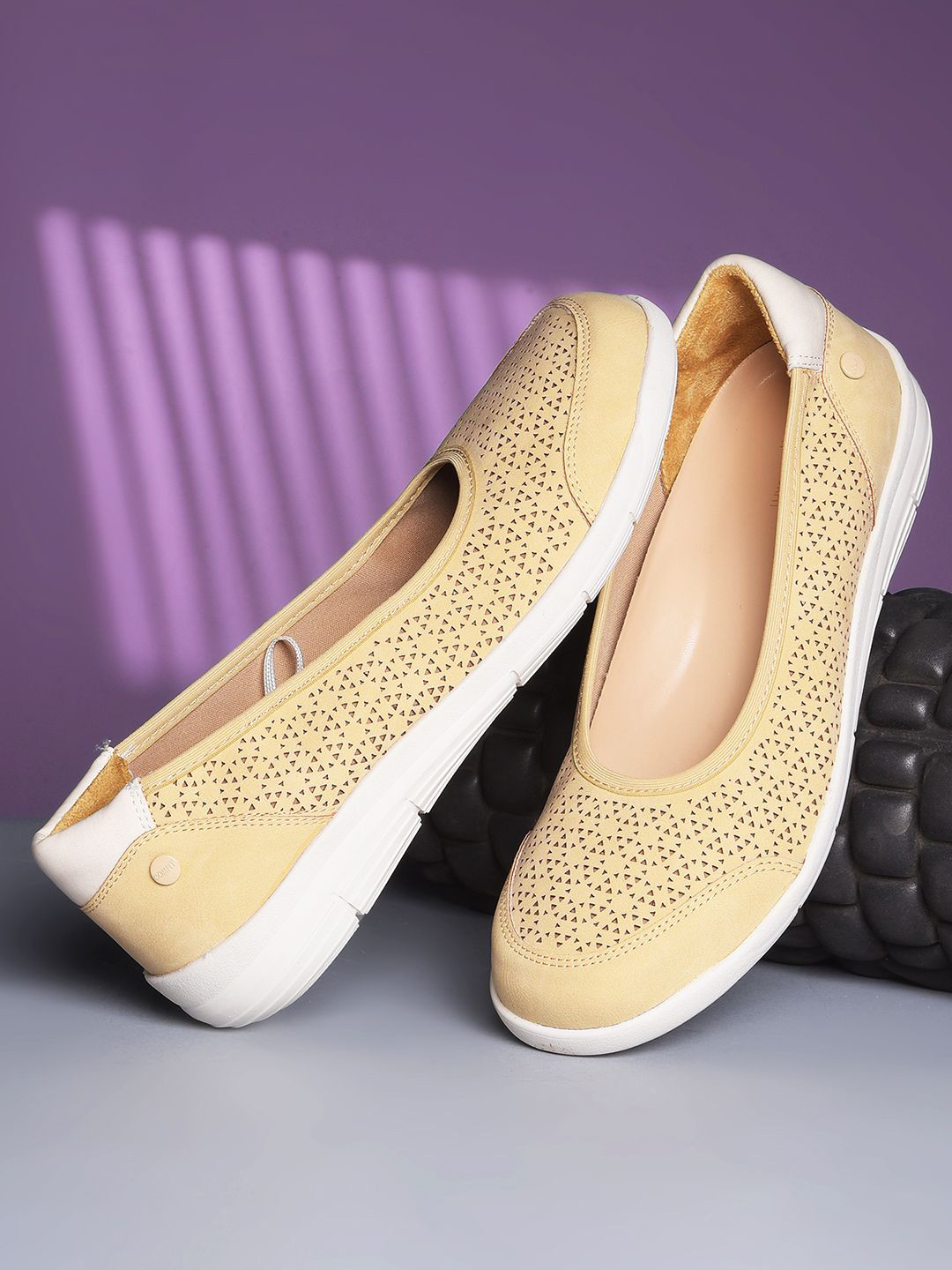 Bata Comfit Women Laser Cut Ballerina for All-Day Comfort & Elegant Style