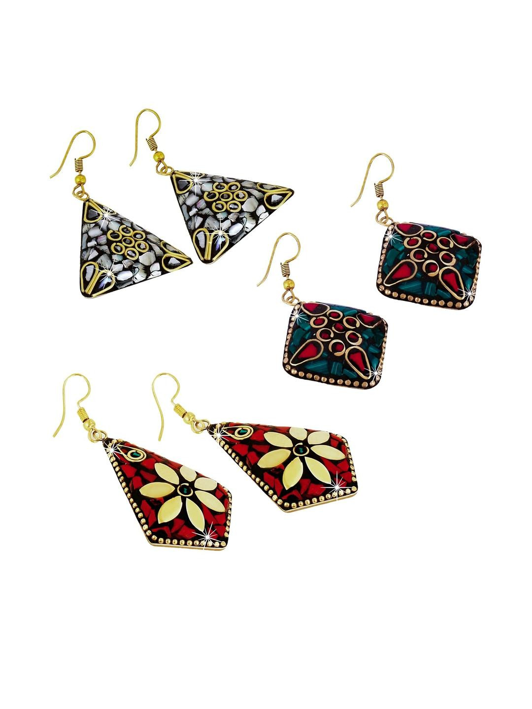 Grace Collections Women Copper  Earrings