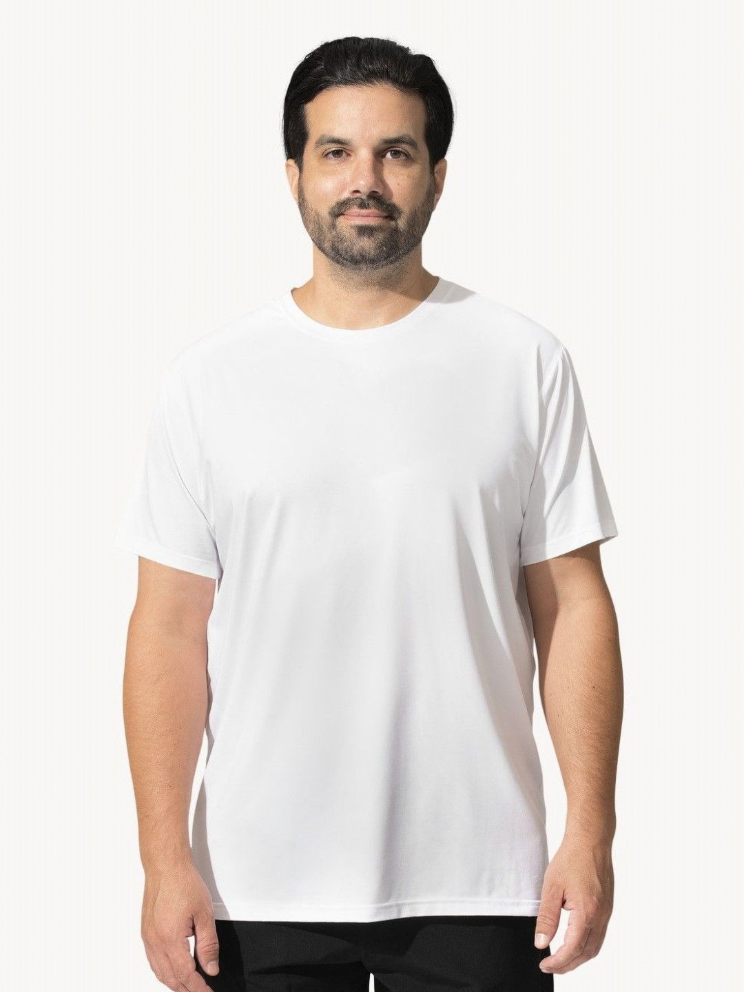 THREADWOLF Men Typography Solid Round Neck Cotton T-shirt