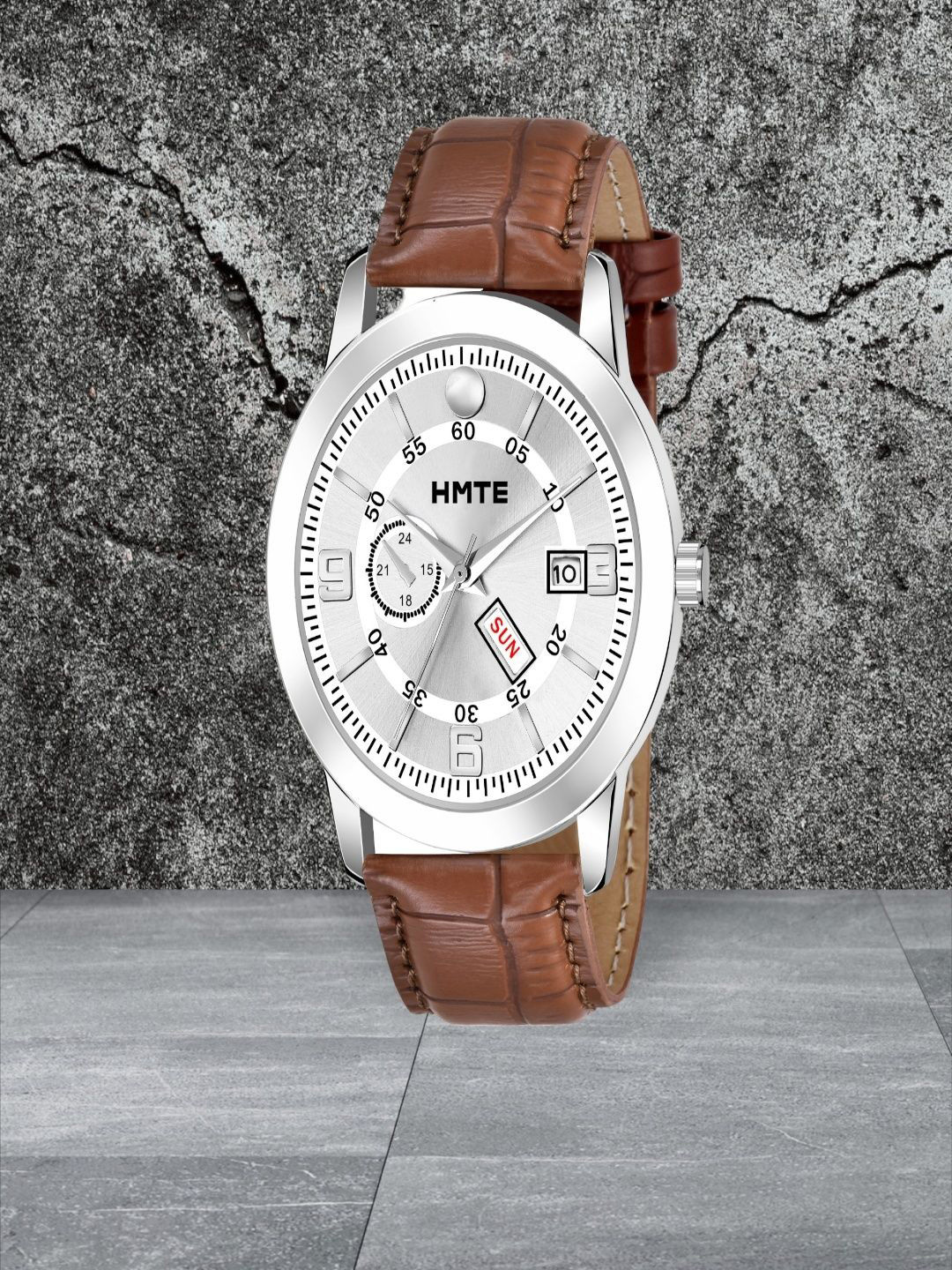 HMTE Men Alloy Dial & Synthetic Straps Analogue Watch HM-9792