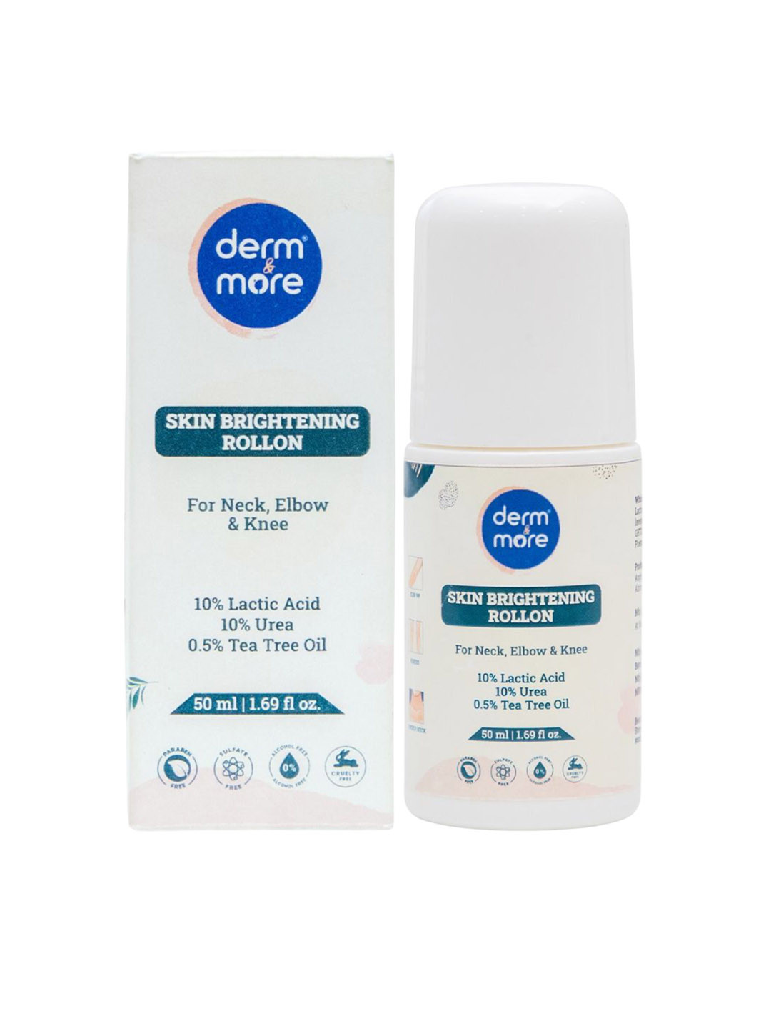 Derm & More Skin Brightening Roll On With Lactic Acid - 50 ml