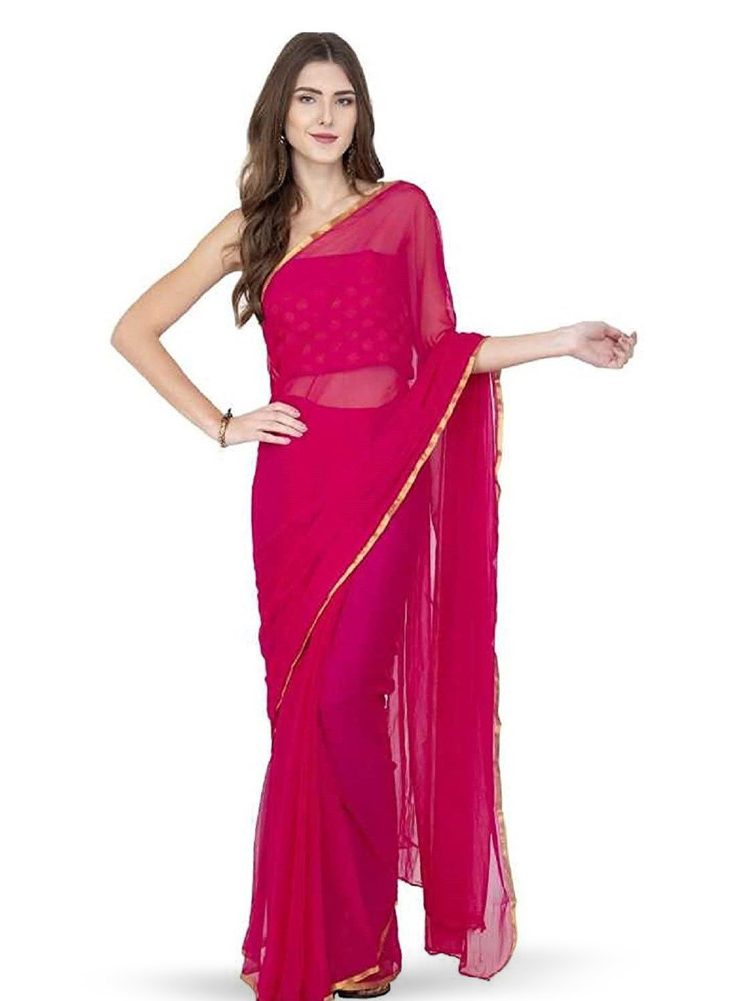 DURGA EMPORIO Pure Chiffon Saree