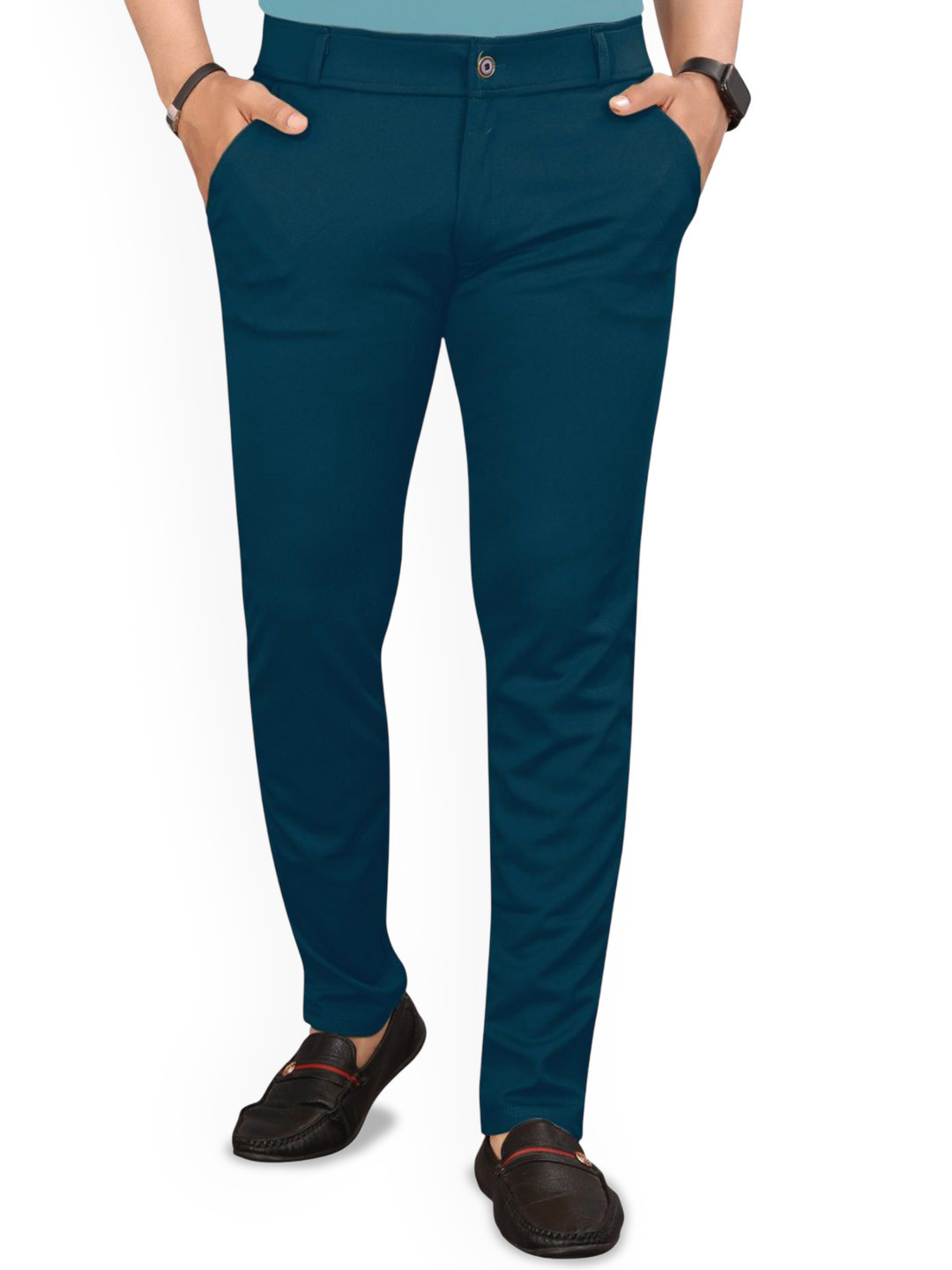 Avomoda Men Regular Fit Comfort Trousers