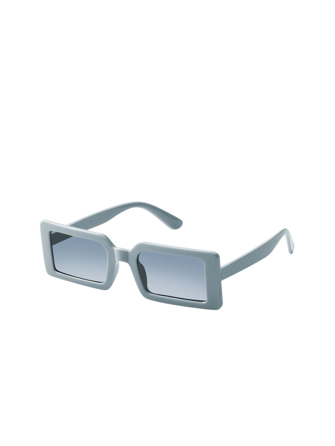 Woggles Unisex Blue Rectangle Sunglasses with UV Protected LensWONB-PRC-56210C2