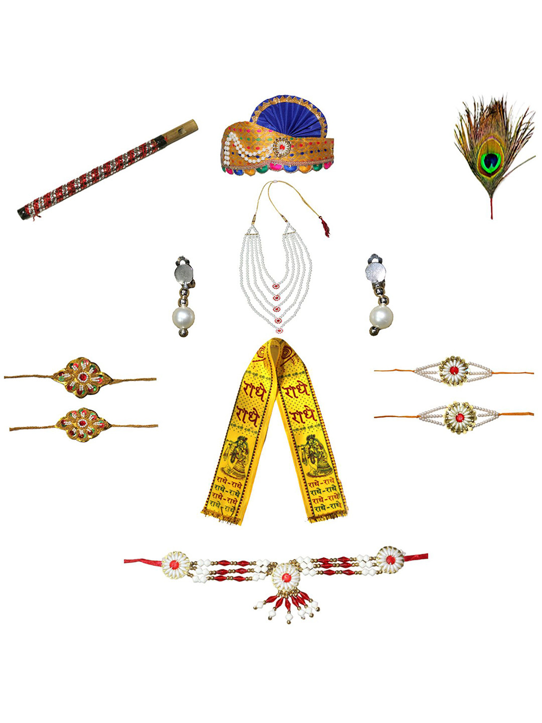 Kaku Fancy dresses Boys Krishna Jewellery Kanha Accessories