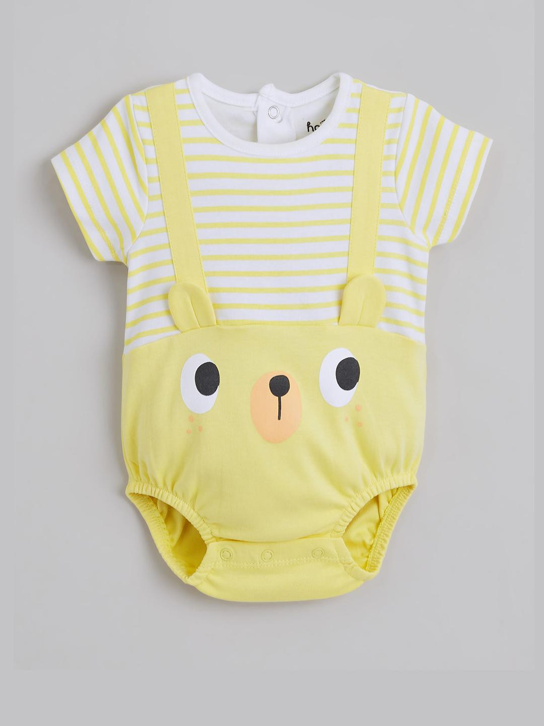 Hopscotch Boys Cotton Animal Applique Onesie