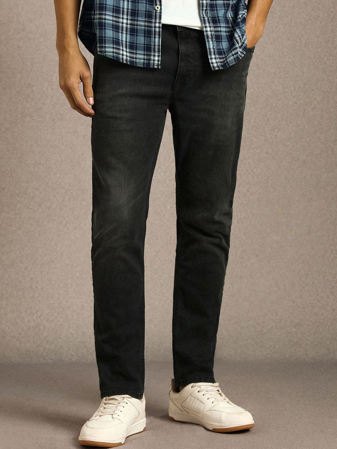 Louis Philippe Jeans Men Slim Smart Fit Mid-Rise Light Fade Jeans