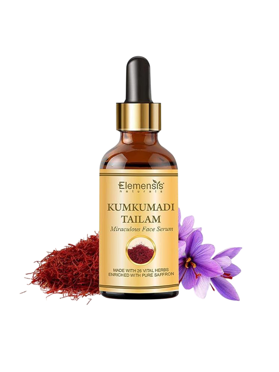 ElemensisNaturals Kumkumadi Tailam Mirculous Face Serum - 20 ml