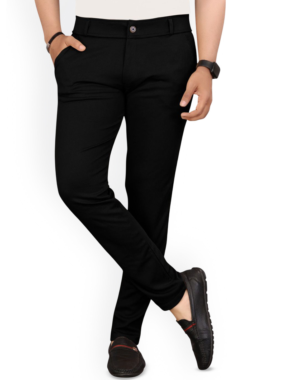 Bhagvat Casual Men Comfort Regular Fit Mid-Rise Trouser