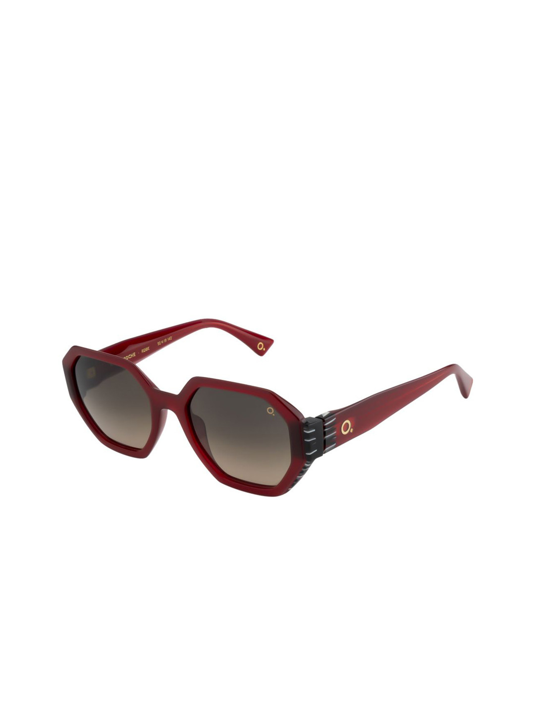 Etnia Barcelona Women Brown Lens & Red Square Sunglasses With 100% UV Protection