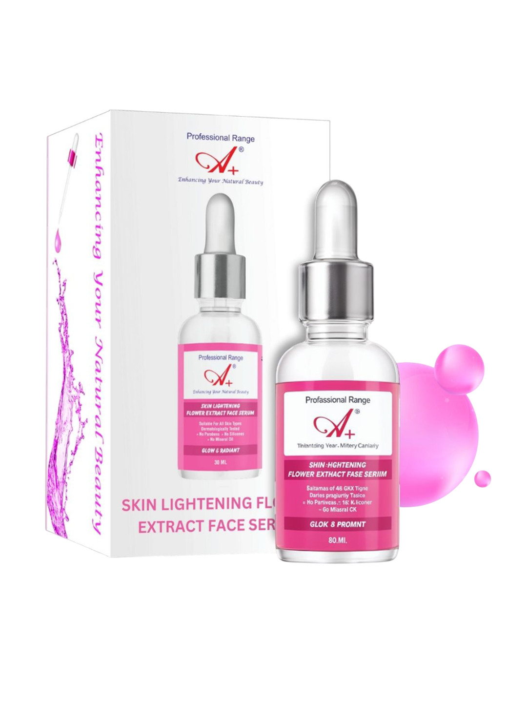 A+ Professional Range Skin Lightening Flower Extract Face Serum- 30 ml