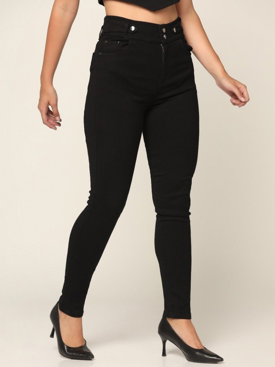 Sunday Casual Women Jean Slim Fit Mid-Rise Light Fade Stretchable Jeans