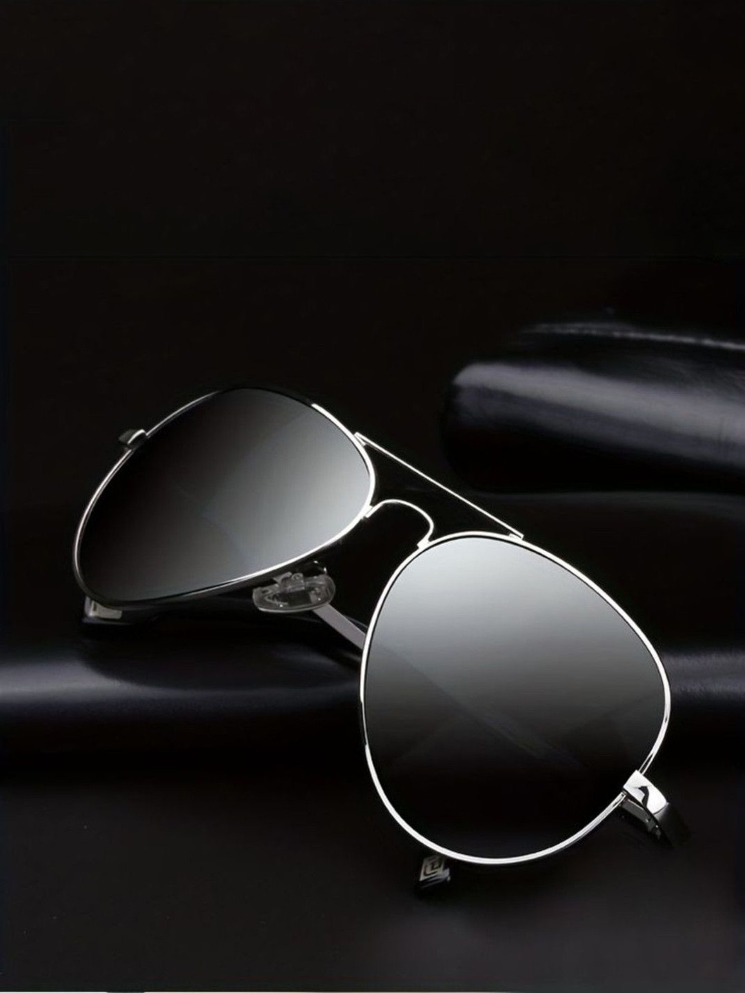 SPADEACES Men Aviator Sunglasses with UV Protected Lens Aviator grey_17