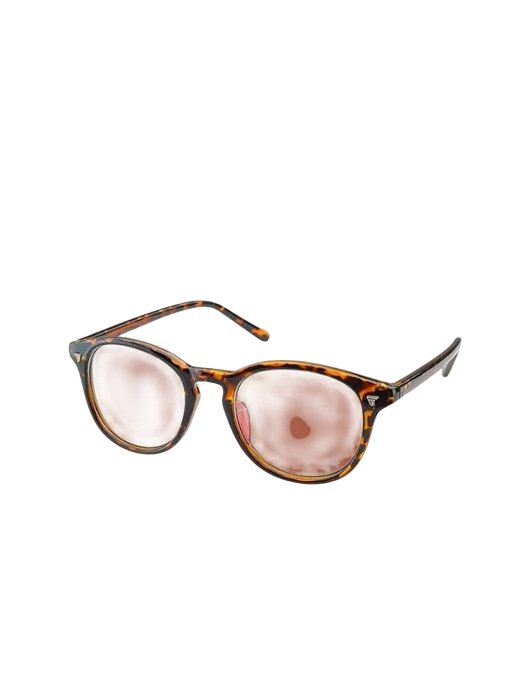 SPADEACES Unisex Full Rim Round Frames STAG BROWN PRINT-35