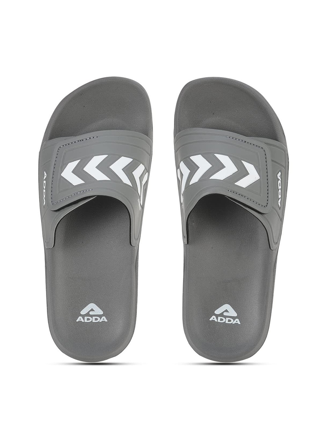 Adda Men Textured Rubber Sliders