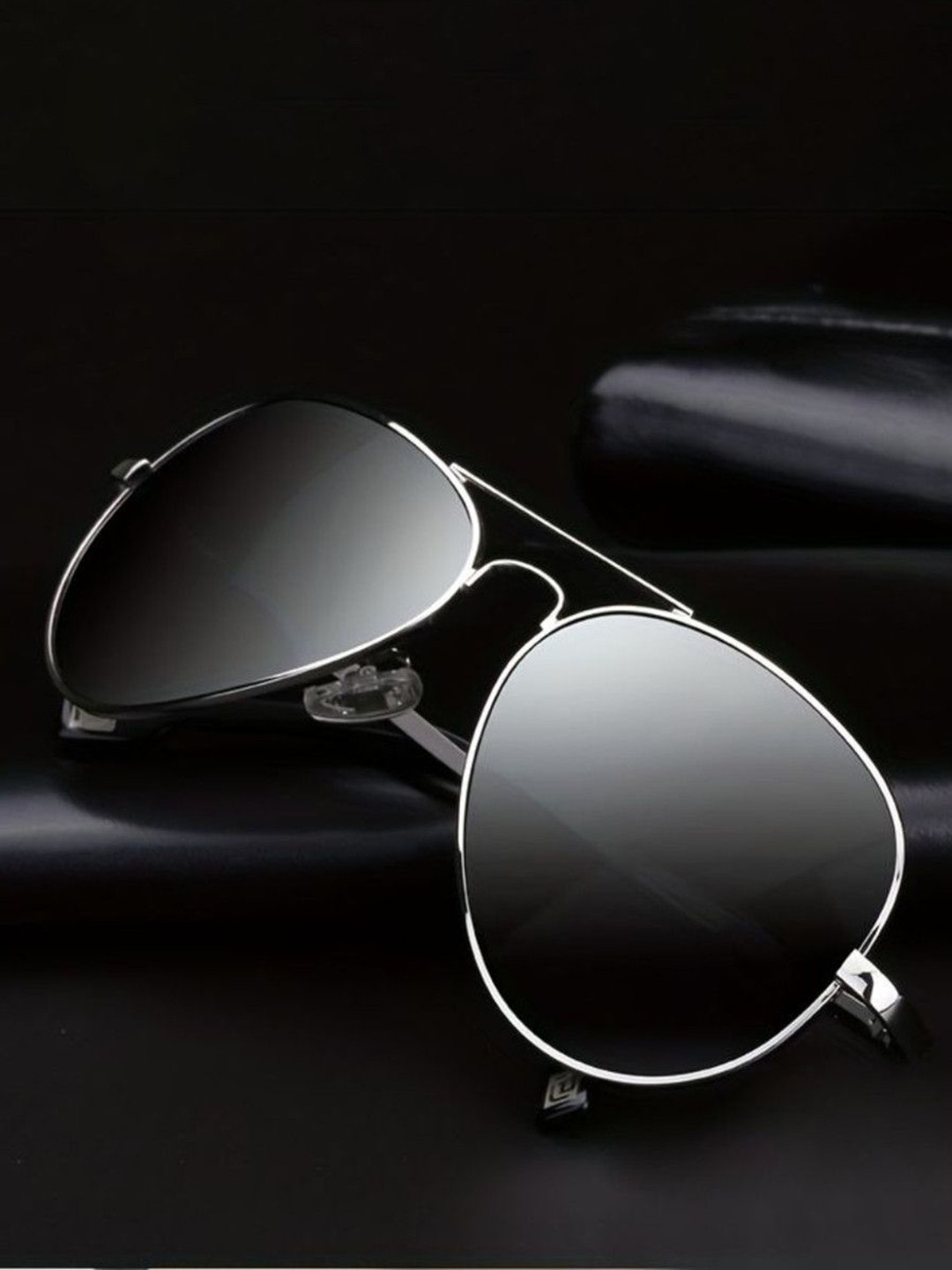 SPADEACES Grey Lens & Silver-Toned Square Sunglasses With UV Protected Lens