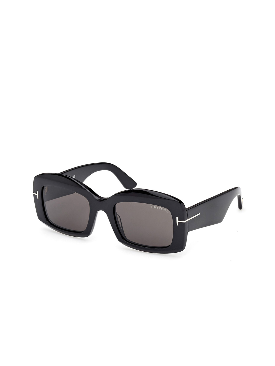 Tom Ford Women Full Rim Rectangle Sunglasses with FT1218 53 01A