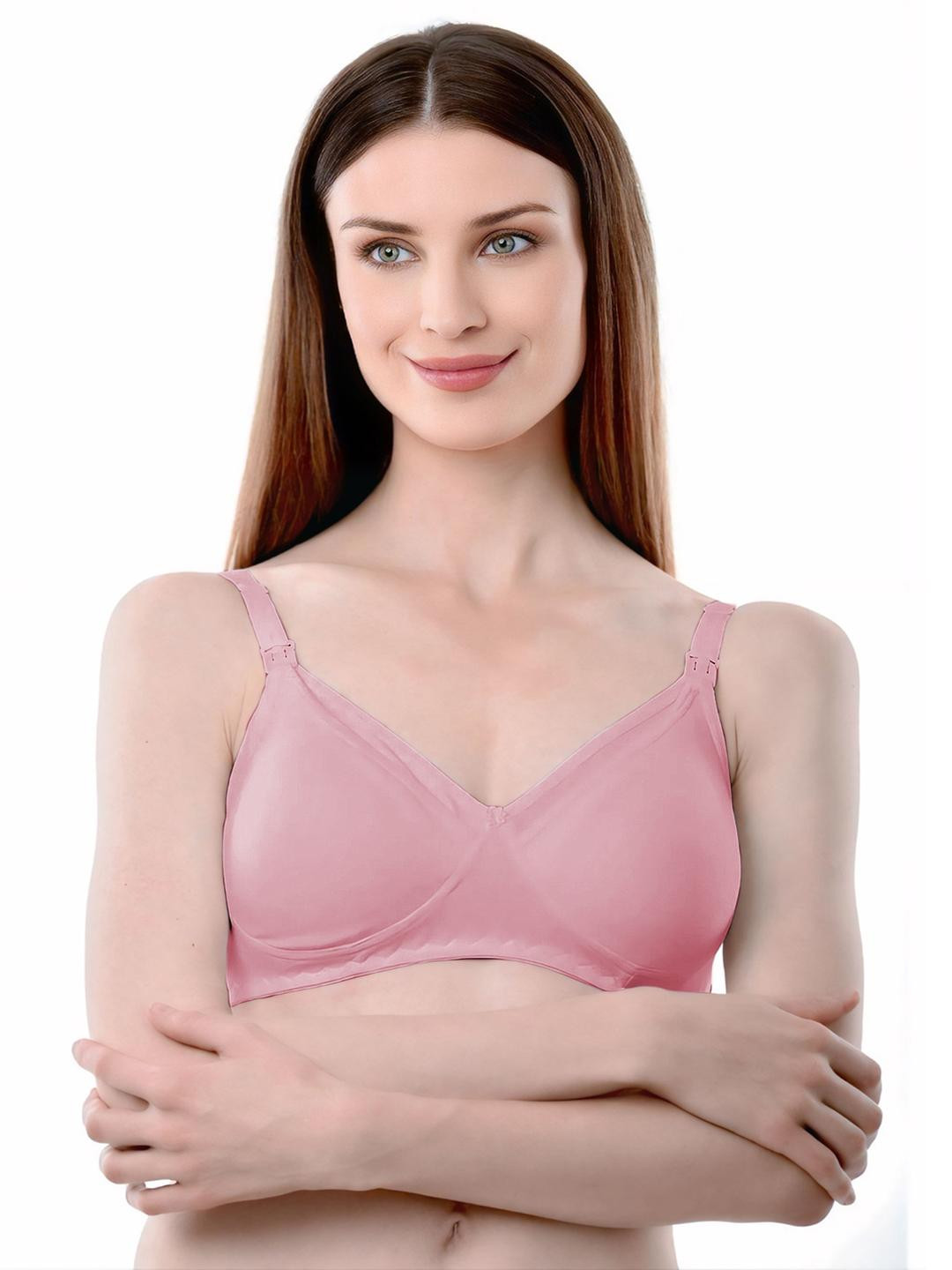 Vanila Wirefree Pack of 1 Non Padded Cotton Full Coverage Feeding Maternity Nursing Bra