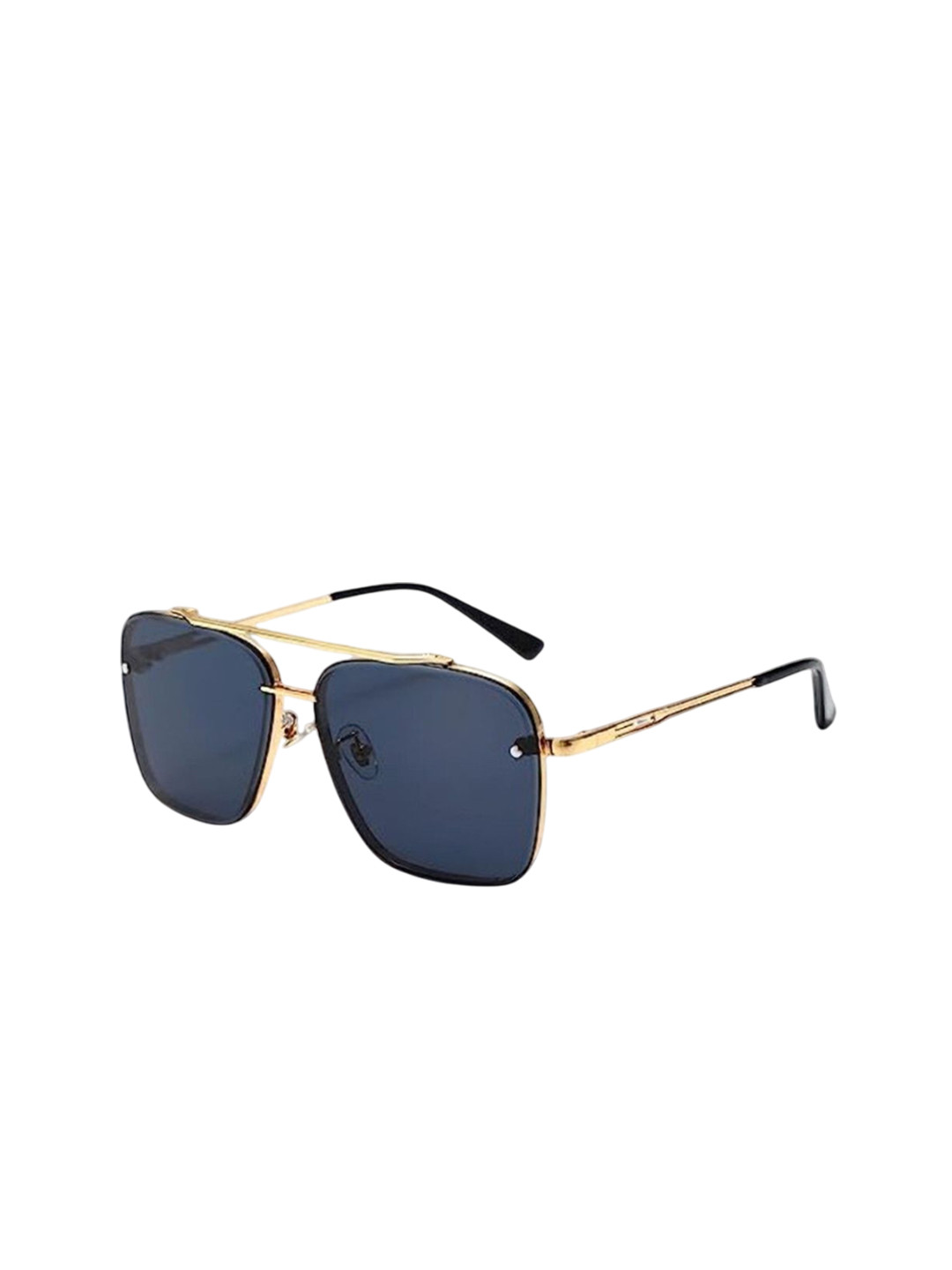 SPADEACES Women Square Sunglass with UV Protected Lens ROCK GOLD BLACK -31_g