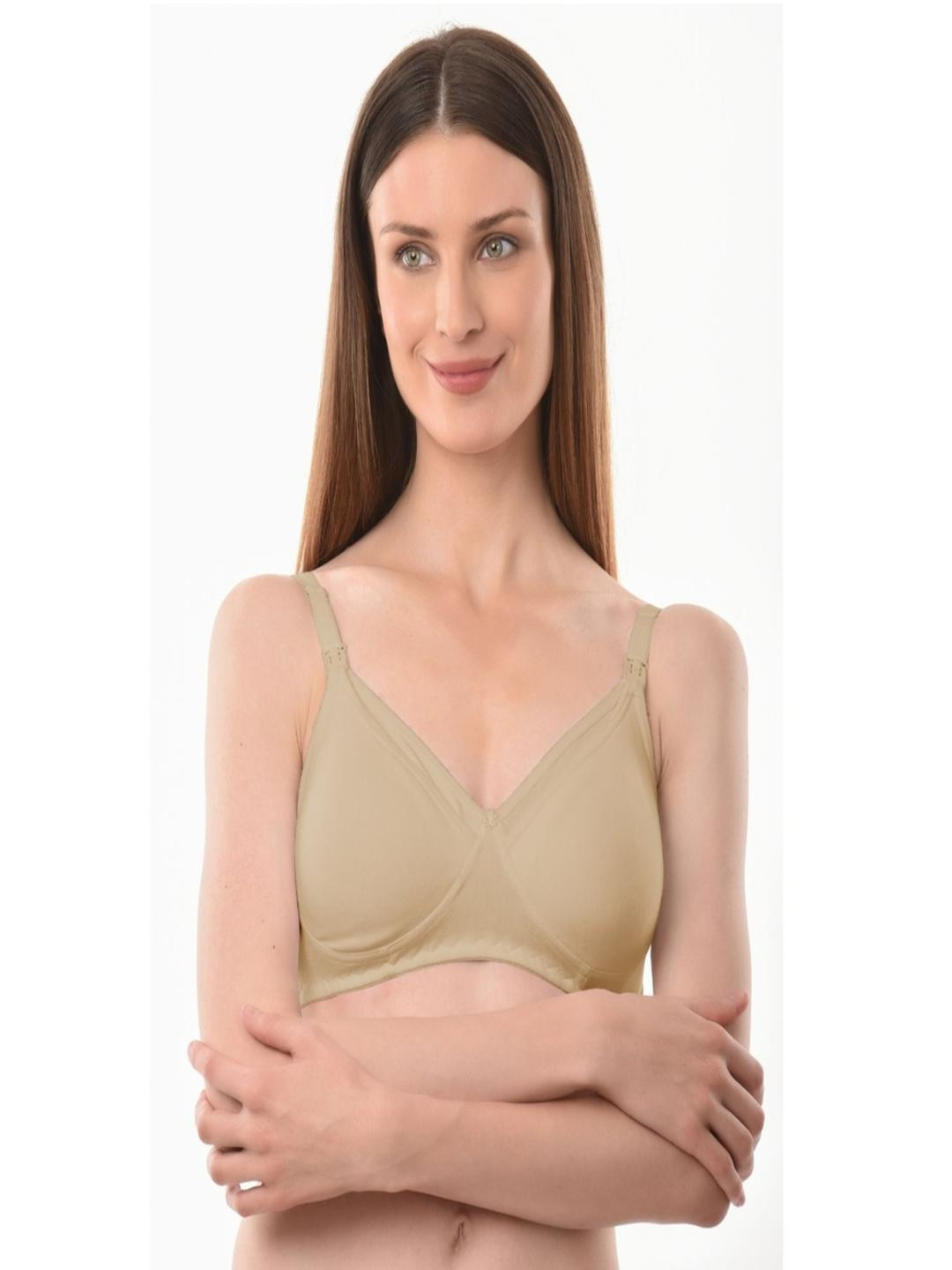 Vanila Wirefree Pack of 1 Non Padded Cotton Full Coverage Feeding Maternity Nursing Bra