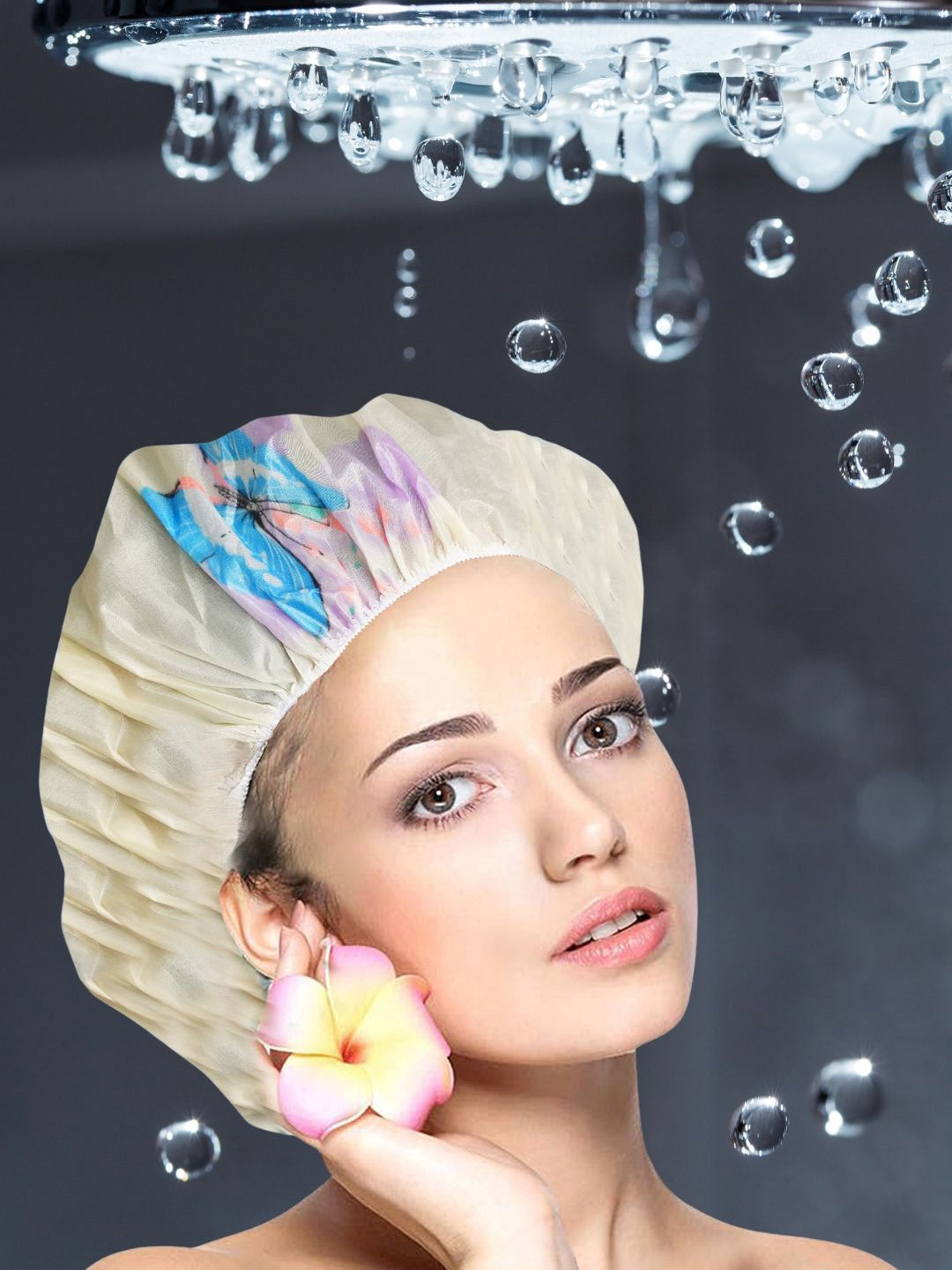KOLORUP BEAUTY Printed Reusable Shower Cap