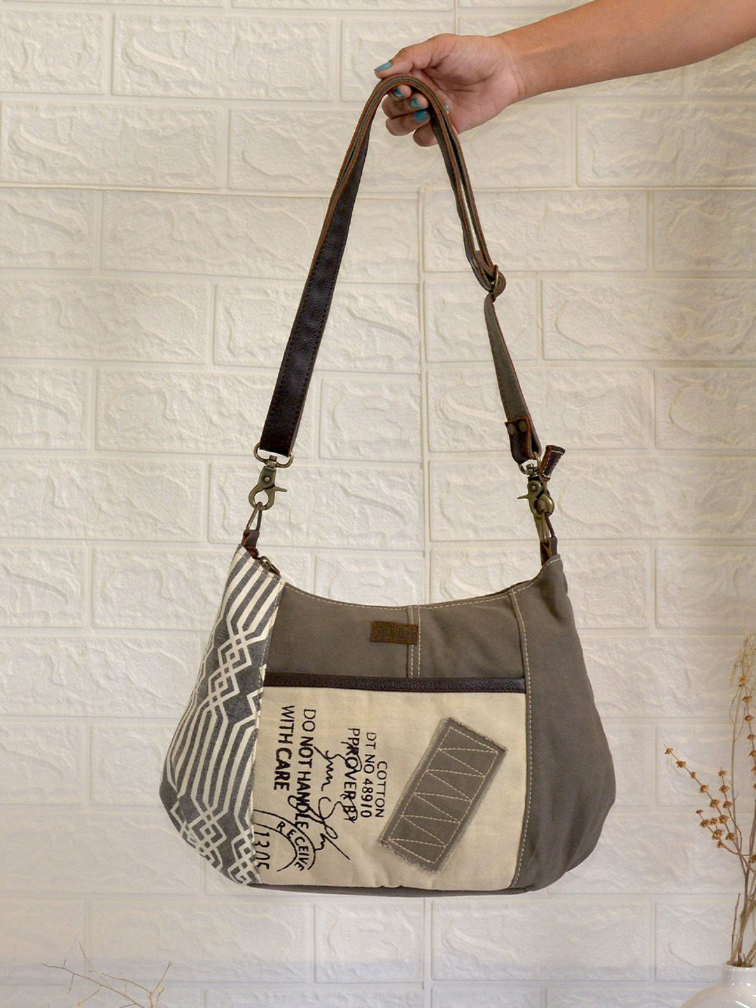 Atri Women Typography Printed Crossbody Sling Bag