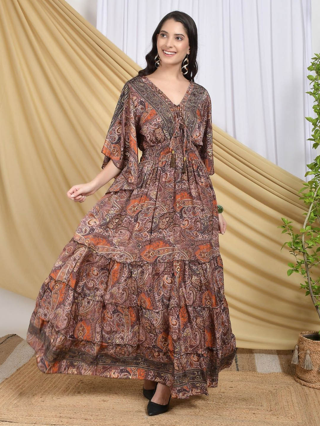 Boholyfe Solene Bronze Mirage Maxi Dress