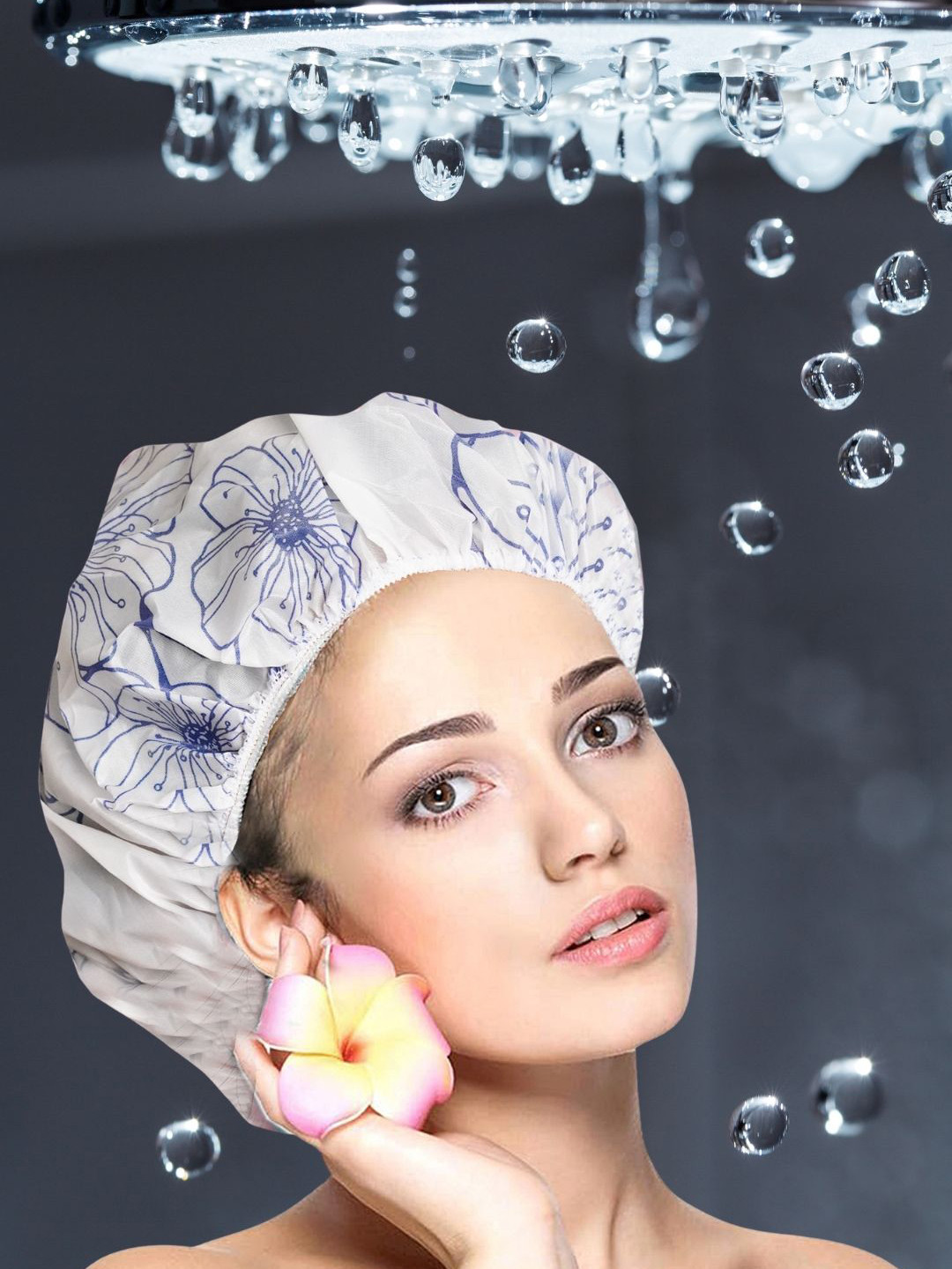 KOLORUP BEAUTY Set Of 3 Premium Reusable Shower Cap