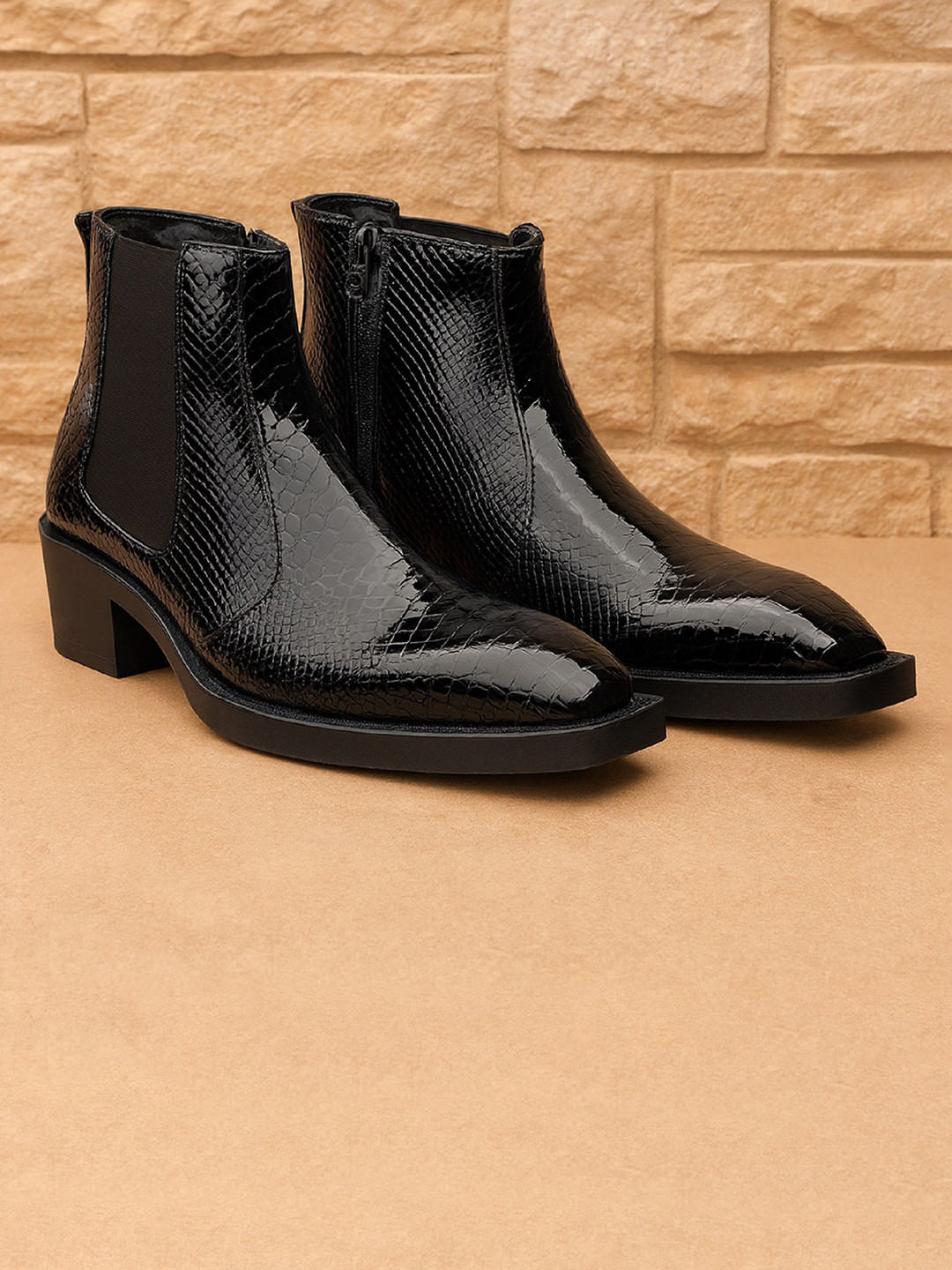 Bxxy Men's 2-Inch Heel Height Increasing Chelsea Boots