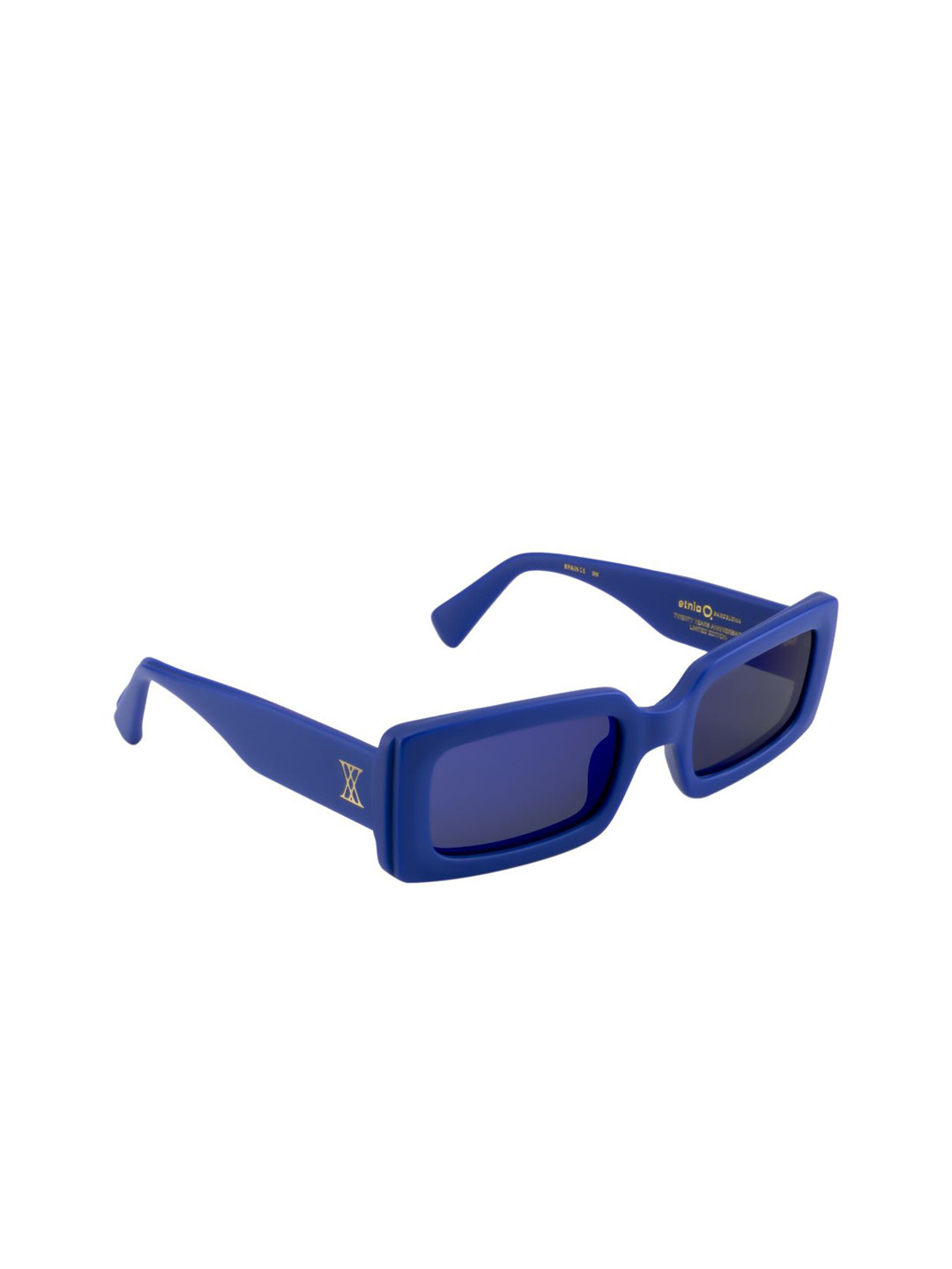 Etnia Barcelona Unisex Blue Lens & Blue Rectangle Sunglasses with UV Protected Lens