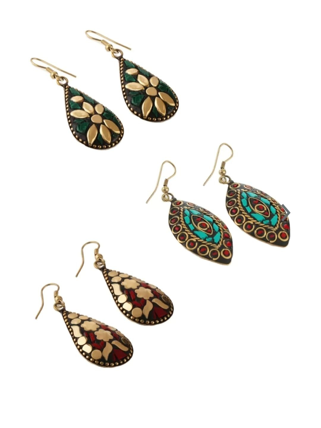 Grace Collections Women Copper  Earrings