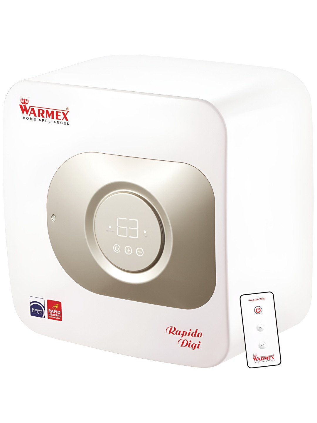 Warmex Home Appliances White & Beige High Pressure Storage Vertical Water Heater - 25L