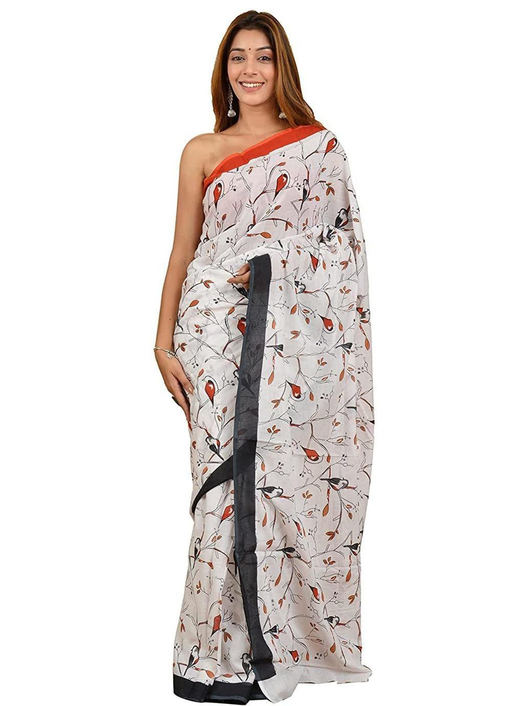 Dastkar Block Print Pure Cotton Sarees