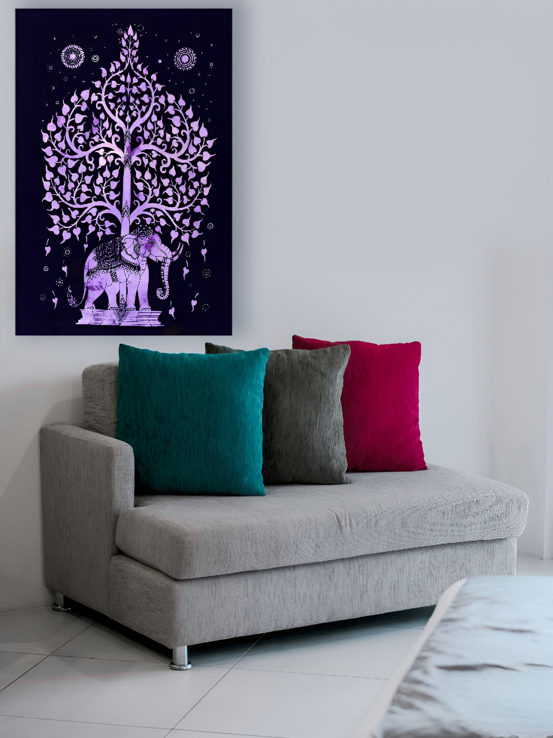 HANDICRAFT PALACE Unisex Elephant Tree of Life Printed Wall HangingTapestry