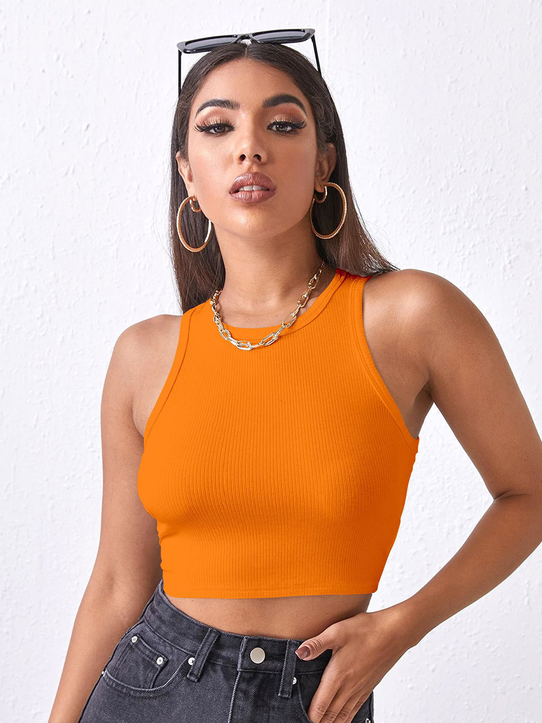 BerryBird Ribbed Tank Crop Top